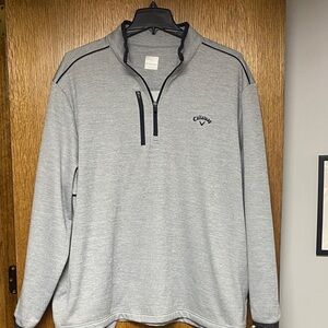 Callaway Men's Light Gray Half-Zip Sweatshirt